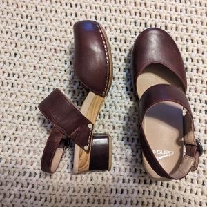 EUC Dansko Malin Heels, Mahogany